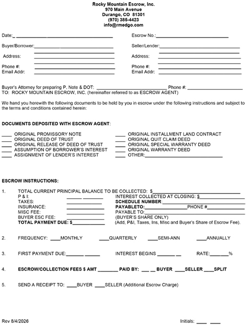 Rocky-Mountain-Escrow-Instructions